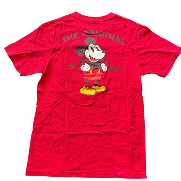 Vans x Disney Kids Red The Original Mickey Mouse Graphic T Shirt Size 4/Small - Picture 2 of 6
